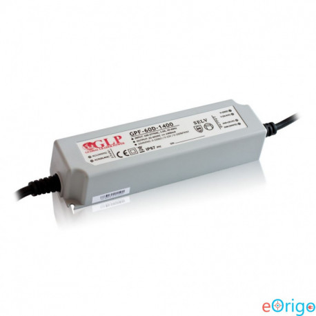 GLP GPF-60D-1400 22~42V 58.8W 1400mA IP67 LED tápegység GLP GPF-60D-1400 22~42V 58.8W 1400mA IP67 LED tápegység