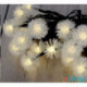 IRIS Zúzmara alakú 3cm/5m/IPX3 szabványos/meleg fehér/20db LED-es/napelemes fénydekoráció (315-01)