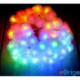 IRIS Zúzmara alakú 3cm/5m/több színű/50db LED-es/3xAA elemes fénydekoráció (314-09)