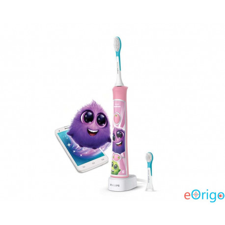 Philips HX6352/42 Sonicare for Kids szónikus elektromos fogkefe interaktív applikációval rózsaszín