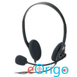 Ednet Headset mikrofonos fejhallgató fekete (83022)