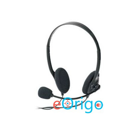 Ednet Headset mikrofonos fejhallgató fekete (83022) Ednet Headset mikrofonos fejhallgató fekete (83022)