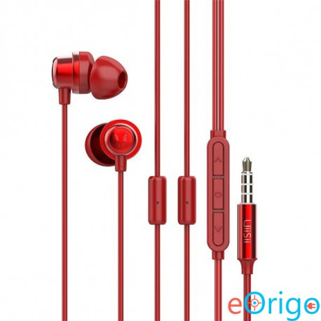 UiiSii K8 mikrofonos fülhallgató piros (MG-USK8-03)