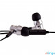V7 Stereo Earbuds zajszűrős mikrofonos fülhallgató fekete (HA111-3EB)
