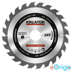 Kreator KRT020414 körfűrészlap 185mm 24T