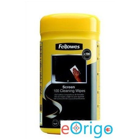 Fellowes Tisztítókendő, képernyőhöz, 100 db Fellowes Tisztítókendő, képernyőhöz, 100 db