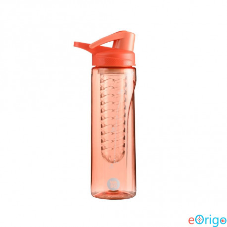 Wabo Camlock Wave + Tritan műanyag palack gyümölcs tartállyal korall színű 750ml (WMCS-GY-750-KO) Wabo Camlock Wave + Tritan műanyag palack gyümölcs tartállyal korall színű 750ml (WMCS-GY-750-KO)