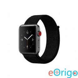 Mybandz Apple Watch 42/44mm szövet óraszíj fekete (APW421395)