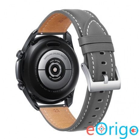 Mybandz szürke bőrszíj ezüst csattal 22mm (22SKU4565)