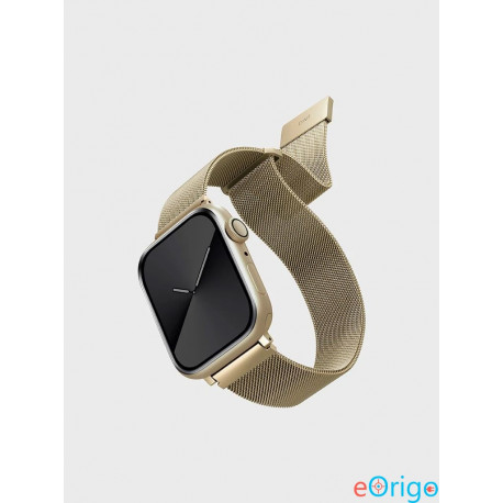 Uniq Dante Apple Watch 45/44/42mm fém szíj aranyszínű (62572)