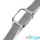 Usams ZB74IW2 Apple Watch 44mm textile tépőzáras szíj és tok ezüst (1324428)