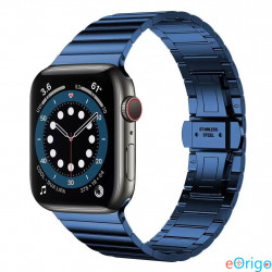 Xpro Apple Watch 42/44mm rozsdamentes acél szíj kék (123703)