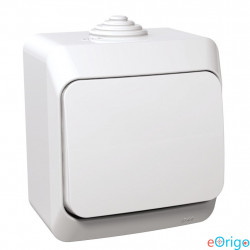 Schneider CEDAR PLUS Egypólusú kapcsoló IP44 fehér (101) (WDE000510)