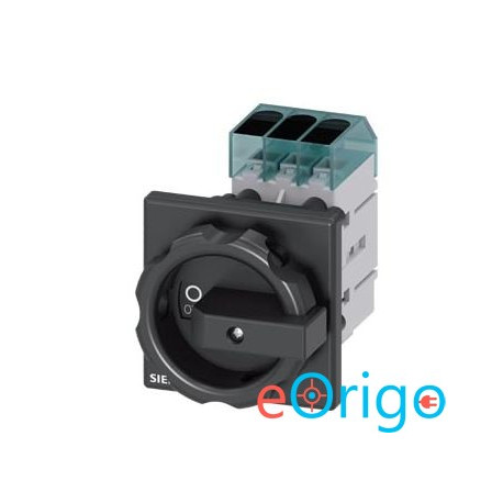 Siemens 3LD3254-0TK51 11kW panelre szerelhető fekete kar főkapcsoló Siemens 3LD3254-0TK51 11kW panelre szerelhető fekete kar főkapcsoló