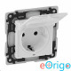 Legrand Valena Life 2P+F csatlakozóaljzat gyermekvédelemmel IP44 fehér (753119)