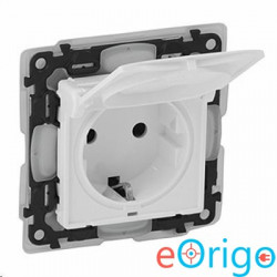 Legrand Valena Life 2P+F csatlakozóaljzat gyermekvédelemmel IP44 fehér (753119)