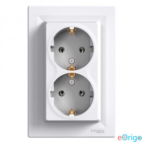 Schneider ASFORA 2x2P+F csatlakozóaljzat csavaros kerettel fehér (EPH9900121) Schneider ASFORA 2x2P+F csatlakozóaljzat csavaros kerettel fehér (EPH9900121)