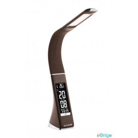 Avide LED asztali lámpa naptárral bőrhatású barna 6W (ABLDL-BLC-6W-BR)