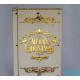 IRIS Karácsonyi könyv mintás 23x16x4,5cm/meleg fehér LED-es fa fénydekoráció (306-01)
