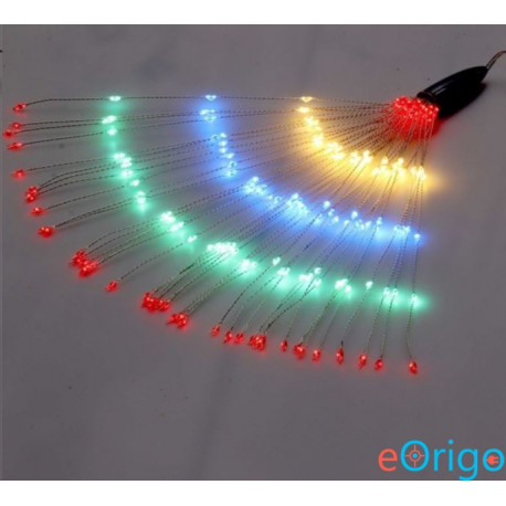 IRIS Tűzijáték stílusú 8 programos/távirányítós/több színű/200db LED-es/2xAA elemes fénydekoráció (250-06)