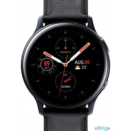 Samsung Galaxy Watch Active2 okosóra 40mm rozsdamentes acél-fekete (SM-R830NSKAXEH)