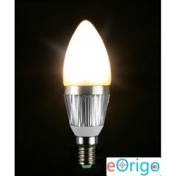 Techlight 3446 E14 4W 85V - 265V gyertya LED fényforrás meleg fehér/73700/(40 W-os hagyományos izzó)