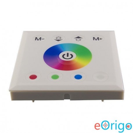 Optonica LED dimmer fali fehér üvegpanel RGB szalaghoz érintő vezérléssel