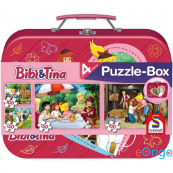 Schmidt Bibi & Tina 2x150 db, Puzzle Box - Fém kofferrel