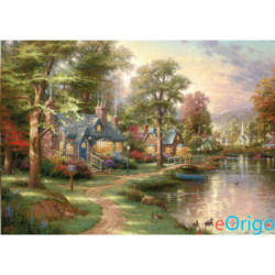 Schmidt Hometown Lake, Thomas Kinkade, 1500 db-os puzzle