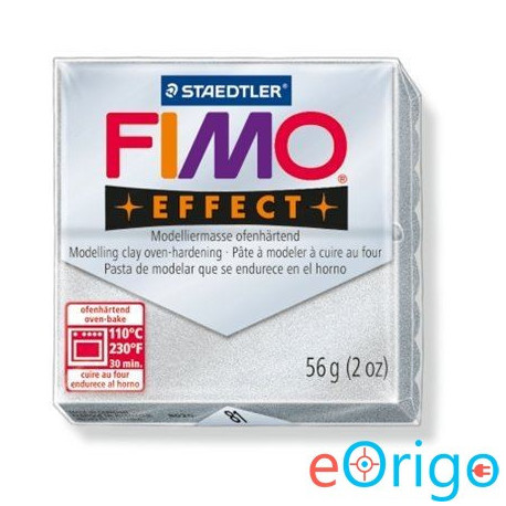 FIMO ˝Effect˝ gyurma 56g égethető ezüst (8020-81) FIMO ˝Effect˝ gyurma 56g égethető ezüst (8020-81)