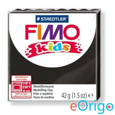 FIMO ˝Kids˝ gyurma 42g égethető fekete (8030-9)