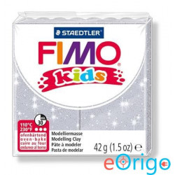 FIMO ˝Kids˝ gyurma 42g égethető glitteres ezüst (8030 812)