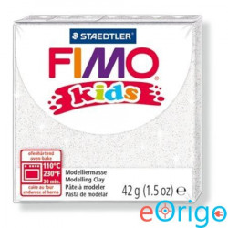 FIMO ˝Kids˝ gyurma 42g égethető glitteres fehér (8030-052)