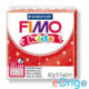 FIMO ˝Kids˝ gyurma 42g égethető glitteres piros (8030 212)