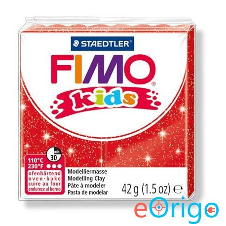 FIMO ˝Kids˝ gyurma 42g égethető glitteres piros (8030 212) FIMO ˝Kids˝ gyurma 42g égethető glitteres piros (8030 212)