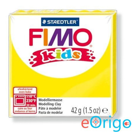 FIMO ˝Kids˝ gyurma 42g égethető sárga (8030-1)
