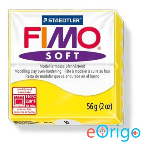 FIMO ˝Soft˝ gyurma 56g égethető citromsárga (8020-10)