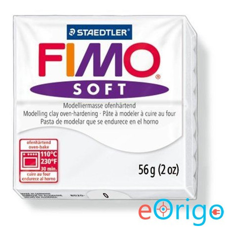 FIMO ˝Soft˝ gyurma 56g égethető fehér (8020-0)