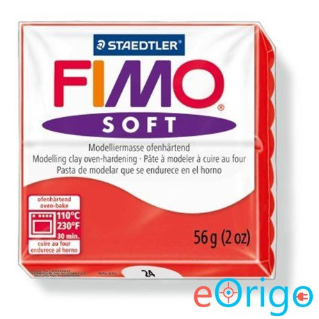 FIMO ˝Soft˝ gyurma 56g égethető indián piros (8020-24)