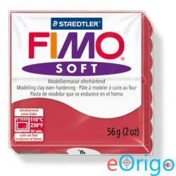 FIMO ˝Soft˝ gyurma 56g égethető meggy piros (8020-26)