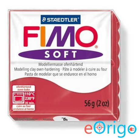 FIMO ˝Soft˝ gyurma 56g égethető meggy piros (8020-26) FIMO ˝Soft˝ gyurma 56g égethető meggy piros (8020-26)