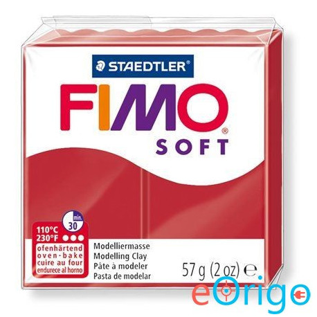 FIMO ˝Soft˝ gyurma 57g égethető karácsonyi piros (8020-2 P)