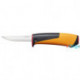Fiskars 156019 kés, tokba épített élezővel (1023620)