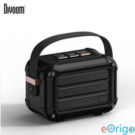 Divoom Macchiato Bluetooth TWS hangszóró, FM Rádió 6W fekete (DIV-MH-BK)