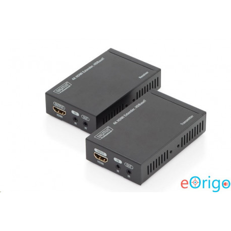 Digitus Extender HDMI HDBaseT -> 70m Cat.5e, 4096x2160p 4K UHD 3D, HDCP2.2, IR (szett) (DS-55500)