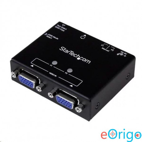 Startech.com 2-portos VGA Auto Switch Box prioritásos kapcsolással és EDID-másolással (ST122VGA)