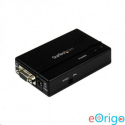 Startech.com nagyfelbontású VGA -> kompozit (RCA) vagy S-Video konverter - PC a TV-hez (VGA2VID)