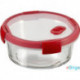 Curver Smart Cook üveg ételtartó kerek 0,6l piros (235709)