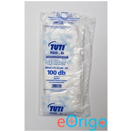 Hűtő és uzsonnástasak 3 l ˝Tuti˝ (100 db/csomag) Hűtő és uzsonnástasak 3 l ˝Tuti˝ (100 db/csomag)