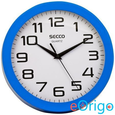 SECCO ˝Sweep second˝ falióra 25cm kék színű (DFA032 / S TS6018-27) SECCO ˝Sweep second˝ falióra 25cm kék színű (DFA032 / S TS6018-27)